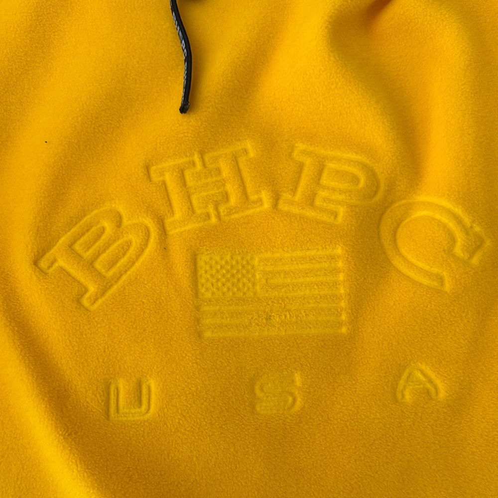 Beverly Hills Polo Club Yellow and Black Hoodie Sweater - Picture 3 of 6